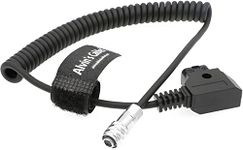 Alvin's Cables BMPCC 4K/6K Power Cable for Blackmagic Pocket Cinema Camera 6K Weipu 2 Pin Female to D Tap Power Coiled Cord from Gold Mount V Mount Battery