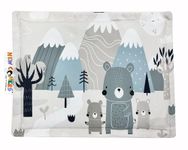 NEW COMERS® Kids Mustard Seed Pillow with Cotton Fabric, 0 to 18 Months Kids Pillows, Animal & Cartoon Prints, Kids Rai Pillow for Sleep, Bed Set, Neck Support-20 x 28 cm-257