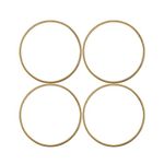 Embroiderymaterial Display Wooden Hoops for Dream Catchers, Floral Macramé, Wedding Décor & Wall Hanging Craft (4 Pieces Set) 10 Inch