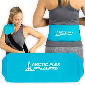 Arctic Flex Hot and Cold Reusable Ice Pack for Injuries - Soft Gel Ice Pack - Therapy Gel Wrap - Reusable Gel Wraps for Joint Pain, Muscle Soreness, Body Inflammation, Shoulder, Knee, Calves, Elbow