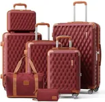 Melalenia Luggage Sets 7 Piece Suit