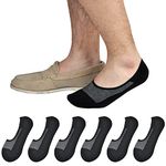 Jormatt 6 Pairs No Show Socks Mens Cotton Athletic Sports Trainer Socks, Low Cut Invisiable Socks With Non Slip Grips, mens shoe size 9-13