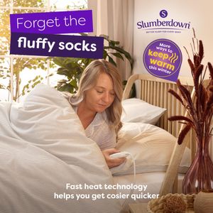 Slumberdown Electric Blanket Single – Heated Bed Cover
