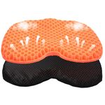 Wllead Orange Anti Slip Kayak Seat Cushion Waterproof Gel Boat Canoe Rowing Stadium Inflatable Pad for Sit in Kayak Chair for Fishing Kayak Ocean Kayak Pedal Kayak Etc Equipment