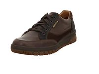 Mephisto PACO Dark Brown Leather, Suede & Nubuck lace Shoe for Men (Numeric_8)