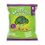 Sour Cream & Chive Broccoli Chips - SHARING BAGS (84g x12) - Healthy Snacks by Growers Garden | Vegan Crisps | Dairy Free | Lunchbox Snack | Vegetable Crisps | Plant-based