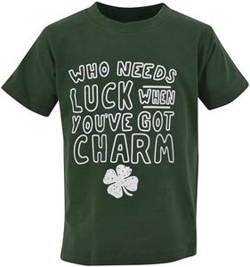Unique Baby Boys Green St Patrick's Day Who Needs Luck Shirt (12)