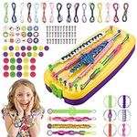 Kizmyee Friendship Bracelet Making Kit 112 PCS Toy, Presents for Ages 7 8 9 10 11 12 Year Old Teen Girl, for DIY Refill Bracelet Making Craft Kits, DIY, Christmas Birthday Party Gifts for Kids