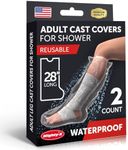 Leg Cast Covers For Shower - Waterproof Cast Cover - Ultra Thin Leg Cast Protector For Shower - Reusable Cast Shower Cover - Easy To Apply Leg Cast Covers For Shower - Leg Cast Cover - Pack of 3