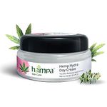 Hampa Hemp Hydra Day Cream SPF 30, 24-Hour Hydration, Youthful Radiance, with Hemp, PalmRosa, Chamomile, Red Algae Extract & CrystalHyal, No Harmful Chemicals, 50 ml