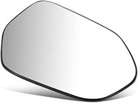 Auto Dynasty 573 Factory Style Passenger Right Side Mirror Glass Lens - Power Adjust - Compatible with Toyota Camry Corolla Prius 16-20, Silver Reflective