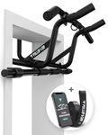 PULLUP & DIP Doorway Pull-Up Bar Without Screwing And No Slipping, Professional Door Frame Chin-Up Bar With Pull-Up Band, Padded Handles + eBook, Up To 240 lbs