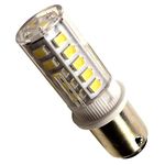 HQRP Navigation and Anchor Light Dual Contact Ba15d Bayonet Base 32 LEDs SMD LED Bulb 12-24 Volt DC