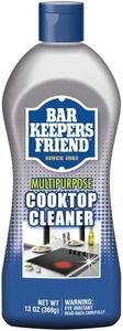 Bar Keepers Friend Multipurpose Cooktop Cleaner (13 oz) - Liquid Stovetop Cleanser - Safe for Use on Glass Ceramic Cooking Surfaces, Copper, Brass, Chrome, and Stainless Steel and Porcelain Sinks