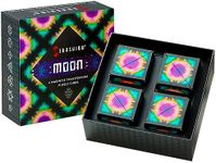 Shashibo Shape Shifting Box - Award-Winning, Patented Fidget Cube w/ 36 Rare Earth Magnets - Transforms Into Over 70 Shapes, Gift Box, Download Fun in Motion Toys Mobile App (Moon, 4 Pack)