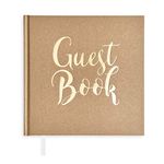 Plantvibes ® Luxury Guest Book, 72 Pages, Hardcover, Premium Thick Pages, Vintage Guest Book for Wedding, Christening or Birthday, Wedding Book, Wedding Album, Wedding Guest Book