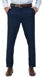 The Pant Project Luxury PV Lycra Stretchable Formal Pants for Men | Stylish Slim Fit Men's Wear Trousers for Office or Party | Mens Fashion Dress Trouser Pant (Navy, 30)