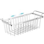 Orgneas Freezer Baskets for Chest Freezer, Capacity Expandable Deep Freezer Organizer Bins Adjustable From 16.5" to 26.5" Stainless Steel Wire Basket Storage with Hanging Handles