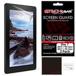 TECHGEAR [Pack of 2] Screen Protectors for Previous Amazon Fire 7" (2019 / 9th Generation & 2017 / 7th Gen.) Clear Lcd Screen Protector Covers for Fire 7 & Fire Kids Edition 7" 2019/2017