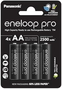 Panasonic ENELOOP PRO Rechargeable Ni-Mh Batteries 4X AA 1.2V 2500mAh