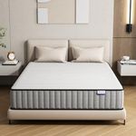 Matoresu 21CM Double Mattress – The Innerspring Hybrid Memory Foam Bed in a Box for Ultimate Support and Pressure Relief，Double Size Mattress(190x135x21CM)