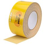 362X - 10 Yard 40 Grit Sandpaper 2-3/4" Wide Long Continuous Roll, Gold PSA Longboard Sand Paper, Self Adhesive Stickyback Sandpaper for Woodworking and Automotive - D DMS DIMEISI