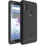 TUDIA Dual Layer Fit Designed for ZTE Blade A3 Prime Case, [Merge] Heavy Duty Protection Slim Hard Shell Phone Case for ZTE Blade A3 Prime (Matte Black)