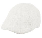 Fashionable Solid Color Unisex Cotton Duck Bill Newsboy Ivy Cap (L/XL, White)
