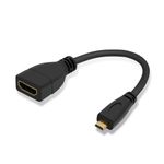 CY Micro HDMI Male to HDMI Female Cable Adapter,HDMI Female to Micro HDMI Male Cable for HDTV Camera 10CM