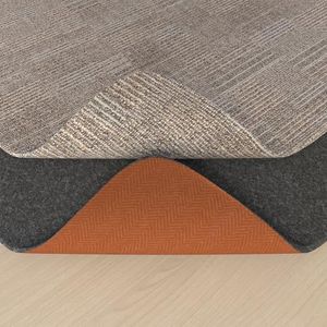 Waterproof Felt Rug Pad, 140x200cm Non-Slip Rubber Backing Rug Pad, Under Area Carpet Protective Cushioned Pads, Rug Gripper Suitable for Hardwood Floors, Keep Rugs in Place, Soft and Safe