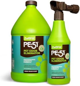 ZEOFILL PE-51 Turf Cleaner for Pet Urine & Odor – 1 Gallon Concentrate + 32oz Hose-End Sprayer – Natural Enzyme Artificial Turf Cleaner & Yard Deodorizer for Dog Pee – Synthetic Grass, Kennel, Patio