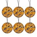 Join The Club Natural Car Air Freshener Hanging, 6 Pack Tiger Stripes - The Gentlemen Luxury Scent Hanging Car Air Freshener for Men - Perfect for Car & Small Spaces