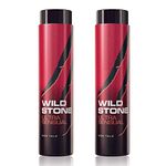 Wild Stone Ultra Sensual Talcum Powder for Men, 300gm each (Pack of 2)