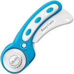 UKrafts Rotary Cutter for Fabric 45mm Highly Sharp SKS-7 Blade with Safety Lock - Cutting Wheel for Fabric, Sewing, Paper, Arts & Crafts - Fabric Cutter Perfect for Left & Right Hand Users