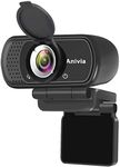 Sades Anivia W5 1080p HD Webcam, USB Desktop Laptop Camera, Mini Plug and Play Video Calling Computer Webcam, Built-in Microphone, Flexible Rotatable Clip