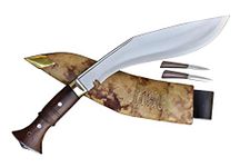 GK&CO. Kukri House Genuine Kukri Knife - 11 Blade World War II Panawal Wooden Handle Kukri/Khukuri- Handmade in Nepal