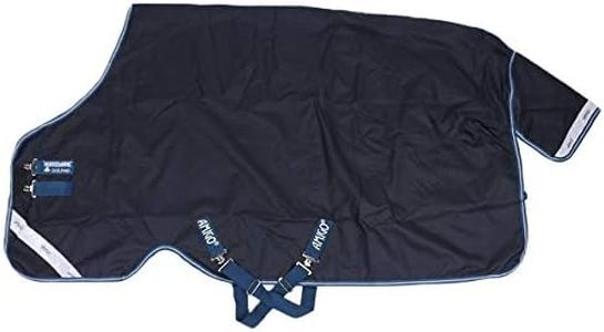 HORSEWARE Ireland Amigo Bravo 12 Original Lightweight Waterproof Breathable Horse Turnout Blanket (0g Fill), Navy/Navy, 75