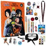 Naruto Advent Calendar 2024 Kids, Anime Stationery Countdown Calendar Kids Gifts (Orange)