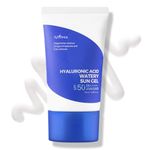 Isntree Hyaluronic Acid Watery Sun Gel Spf 50+ Pa++++ 1.69 Fl Oz,8 Types Of Hyaluronic Acid,Strong Protection Against Uva And Uvb Rays,No White Cast,Reef-Safe,Non-Nano Sunscreen For All Skin Type