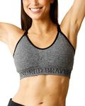 Kindred Bravely Sublime Support Low Impact Nursing & Maternity Sports Bra (Grey Heather, Small)