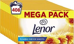 Lenor Tumble Dryer Sheets, 408 Sheets (34 x 12), Summer Breeze, Long lasting Freshness When Tumble Drying