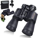 20x50 Binoculars for Adults - High Power Professional Binoculars with Smartphone Adapter - BAK4 Prism FMC Lens for Bird Watching Travel Stargazing Hunting Concerts Sports