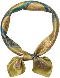Lourny Bandanas for Men 35" Silk Scarf – Mens Accessories Satin Neck Scarf