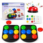 Kidology Color Matching Puzzle Game for Kids 12+ Months | Builds Logical Thinking & Brain Development | Fast-Paced Board Game with Bell Cards Color Buttons | Educational Gift Boys & Girls