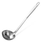 Stanley Rogers Soup Ladle 32 cm, Shapely Design, Stainless Steel, Satin-Finished Surface (Colour: Silver)