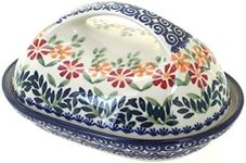 Blue Rose Polish Pottery Garden Bou