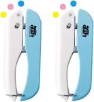 UCEC Handheld Hole Paper Punch Puncher for Craft Paper Tags Clothing Ticket DIY Scrapbook Tool, 1/4 Small Hole Puncher (2 Pack)