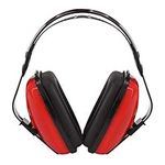 Soundproof Earmuffs for Adults Children Noise Canceling Hearing Protection Headphones Adjustable Padded Defender Noise Reduction Prevention Ear Protection Safety Earmuff Ear Protector Earplug (Red)