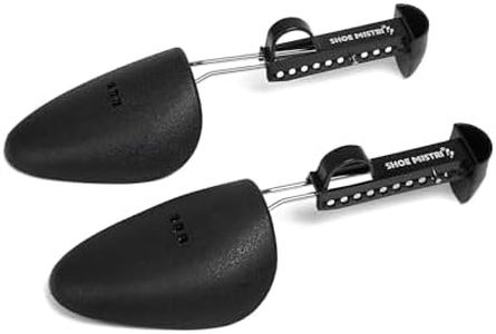 Shoe mistri Premium Adjustable Shoe Trees for Men, Leather Shoe Shaper, Shoe Stretcher Shaper, Plastic Shoe Trees, Adjustable Shoe Trees for All Shoes, Shape and Crease Prevention (Pair of 1)