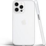 totallee Thin iPhone 13 Pro Max Case, Thinnest Cover Ultra Slim Minimal - for Apple iPhone 13 Pro Max (2021) (Frosted Clear)